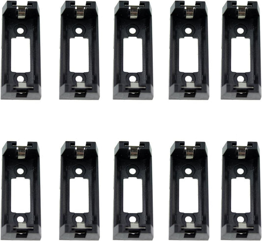 10pcs Black Battery Holder Case Box Clip for CR123 CR123A Lithium Battery V1258-DP02-E-755