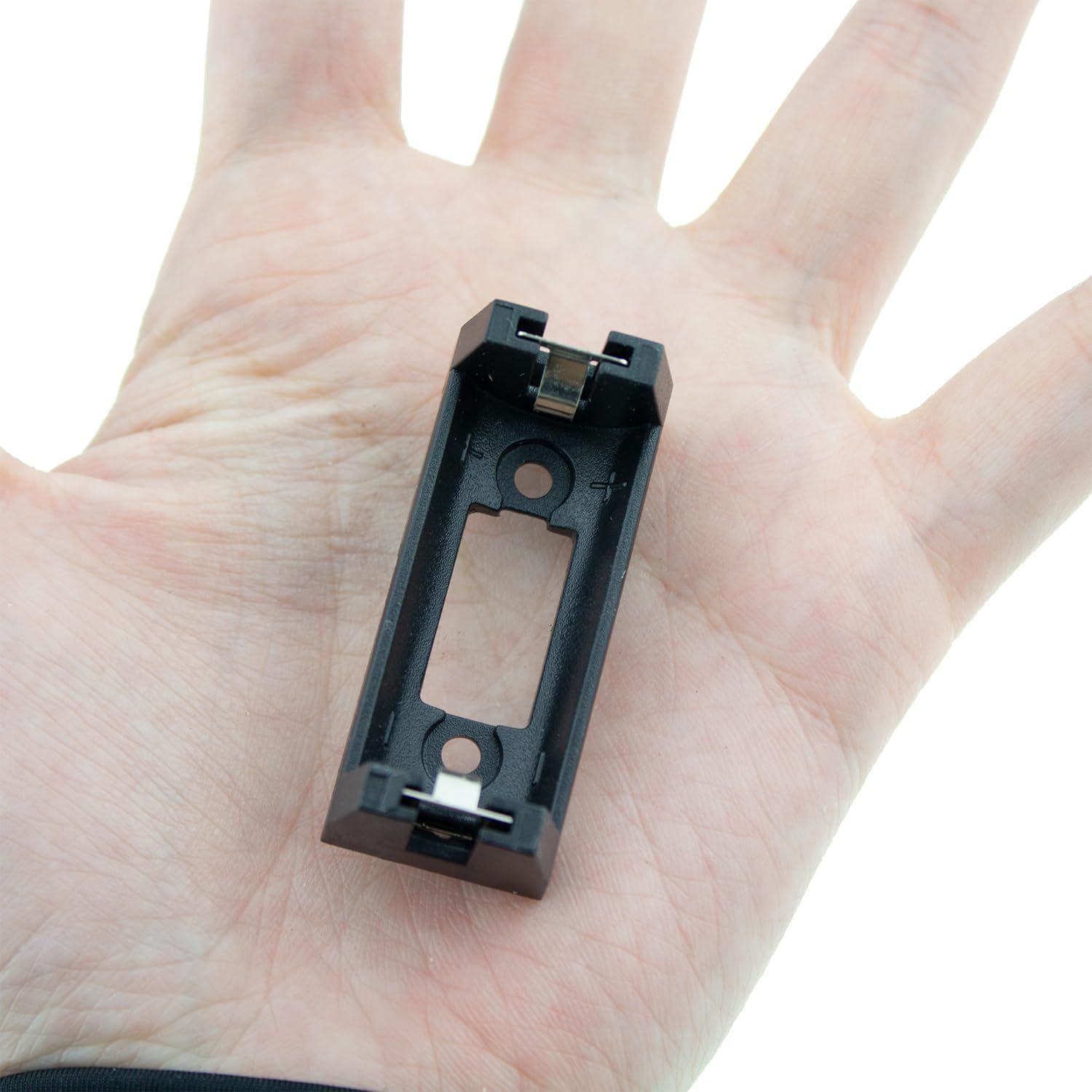 10pcs Black Battery Holder Case Box Clip for CR123 CR123A Lithium Battery V1258-DP02-E-755