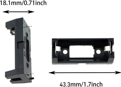 10pcs Black Battery Holder Case Box Clip for CR123 CR123A Lithium Battery V1258-DP02-E-755