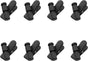 Headset Wire Clip 8PCS 360 Rotatable Earphone Earbud Cable Clips for 3-5mm Wide Eearphone Cable, Earpiece V1258-DP02-E-757