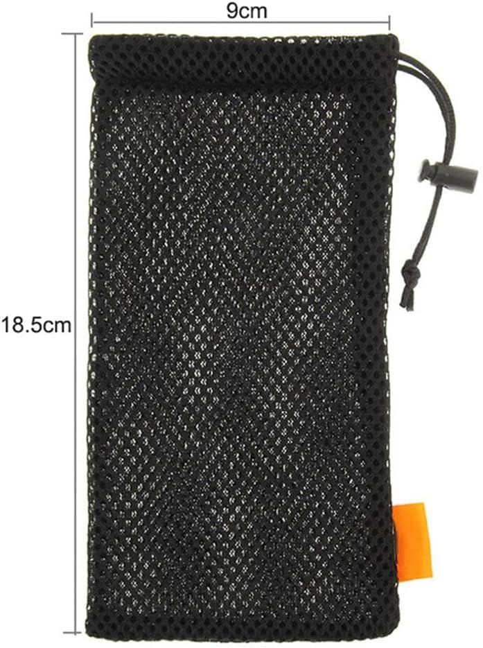 5-Pack Nylon Mesh Drawstring Storage Pouch Bag - 3.5 x 7.3 Inch V1258-DP02-E-760