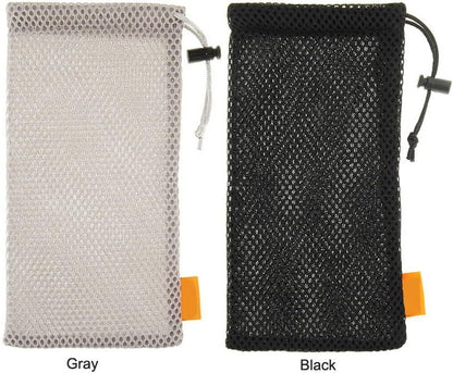 5-Pack Nylon Mesh Drawstring Storage Pouch Bag - 3.5 x 7.3 Inch V1258-DP02-E-760