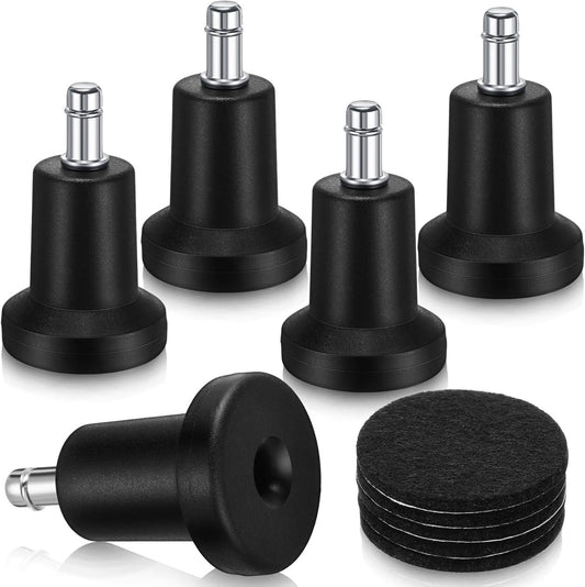 5 Pieces Bell Glides Replacement Office Chair Wheels Stopper Office Chair Swivel Caster Wheels Stool Bell V1258-DP02-E-762