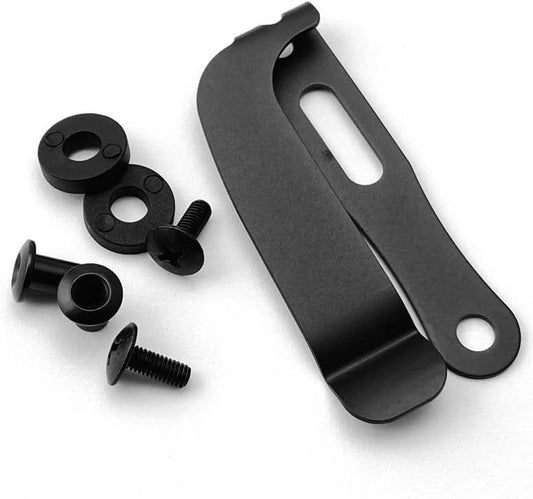A Set Black Belt Clip Knife Sheath, Metal Kydex Holster Waist Clips, Kydex Knife Sheath Kit, Knife Clip V1258-DP02-E-771