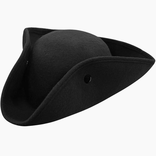 Pirate Hat for Men Women,Pirate Costume Accessories Hat,Colonial Triangle Hat for Halloween,Dress Up Party V1258-DP02-E-780