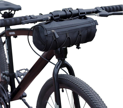 2.5L Bike Handlebar Bag, Waterproof Bicycle Accessories, Bike Frame Front Pouch with Zipper and Shoulder Strap V1258-DP02-E-781