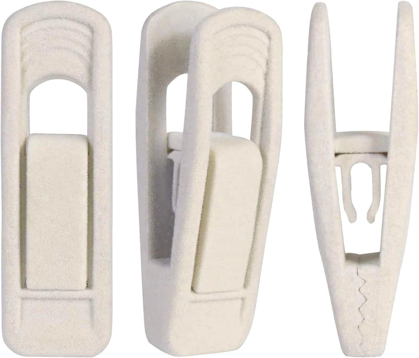 Velvet Hangers - Strong Finger Clips for Thin Pants (20pc, Beige) V1258-DP02-E-796