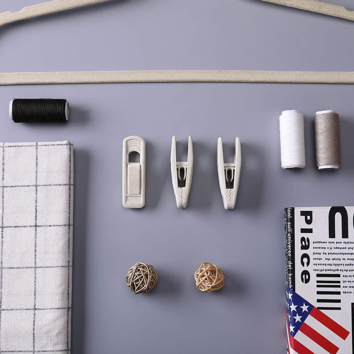 Velvet Hangers - Strong Finger Clips for Thin Pants (20pc, Beige) V1258-DP02-E-796
