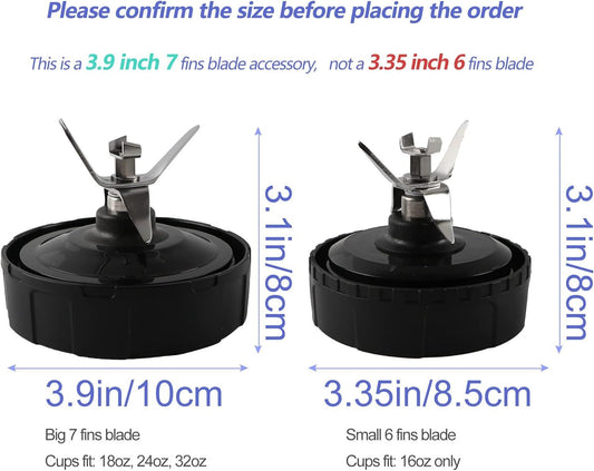 1-pack Extractor Blade Assembly 7 Fins Ninja Blender Blade Ninja Blender Replacement Parts Compatible with V1258-DP02-E-806