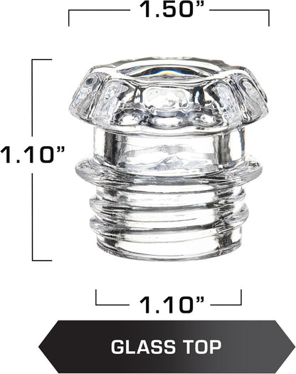 Coffee Percolator Glass Top Replacement - (Pack of 2) V1258-DP02-E-808