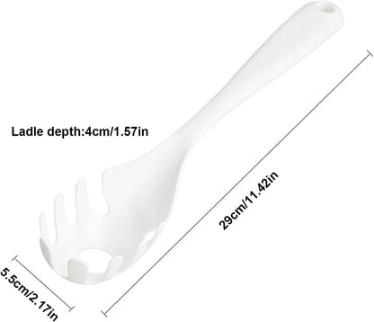 1 Pc White Pasta Fork - Teeth Spaghetti Spoon, Kitchen Noodle Fork Spoon, Spaghetti Fork Server V1258-DP02-E-823
