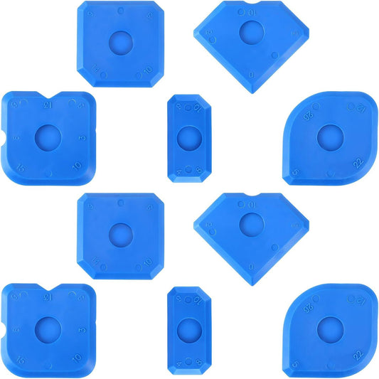 10 PCS Silicone Caulking Tool Set, Sealant Finishing Tool, Caulk Remover Tool, Portable Sealant Scraper, V1258-DP02-E-827