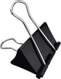 Extra Large Binder Clips 2.4-Inch (12 Pack), Big Paper Clamps for Office Supplies, Black V1258-DP02-E-836