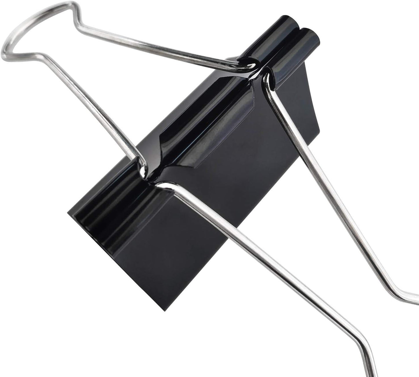 Extra Large Binder Clips 2.4-Inch (12 Pack), Big Paper Clamps for Office Supplies, Black V1258-DP02-E-836