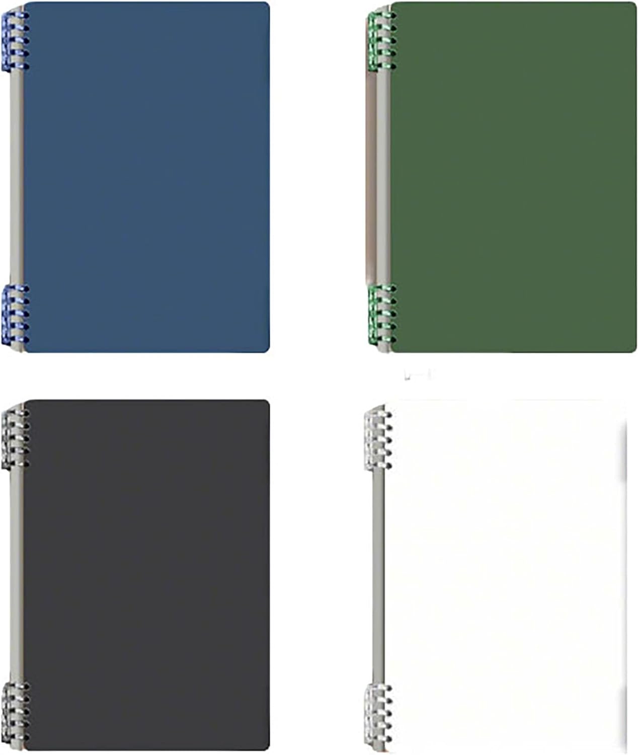 A5 Notebook Spiral Notebook Removable Spiral Binding Plastic Hardcover Journals 80 Sheets /160 Pages Lined V1258-DP02-E-95