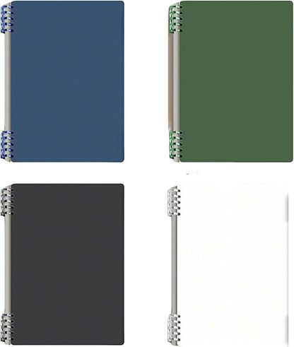 A5 Notebook Spiral Notebook Removable Spiral Binding Plastic Hardcover Journals 80 Sheets /160 Pages Lined V1258-DP02-E-95