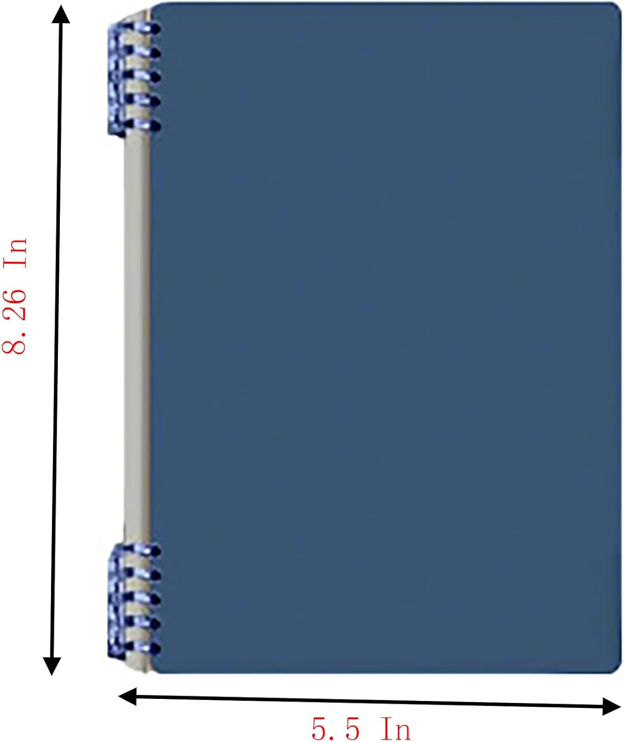 A5 Notebook Spiral Notebook Removable Spiral Binding Plastic Hardcover Journals 80 Sheets /160 Pages Lined V1258-DP02-E-95