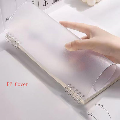 A5 Notebook Spiral Notebook Removable Spiral Binding Plastic Hardcover Journals 80 Sheets /160 Pages Lined V1258-DP02-E-95