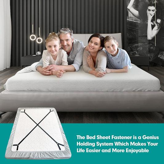 Sheet Keeper Straps Bed Sheet Holder for Corners Bedsheet Stays Suspender Clips Fitted Sheet Holder Garters V1258-DP02-E-99