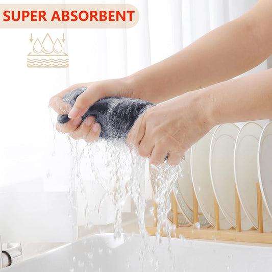 Homaxy 100% Cotton Waffle Weave Kitchen Dish Cloths, Ultra Soft Absorbent Quick Drying Dish Towels and 100% V1258-DP02-F-131