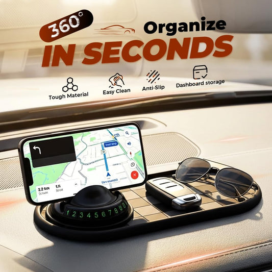 Mobile Phone Bracket Anti-Slip Mat, Multifunction Car Dashboard Mat with Temporary Parking Number, Large V1258-DP02-F-16