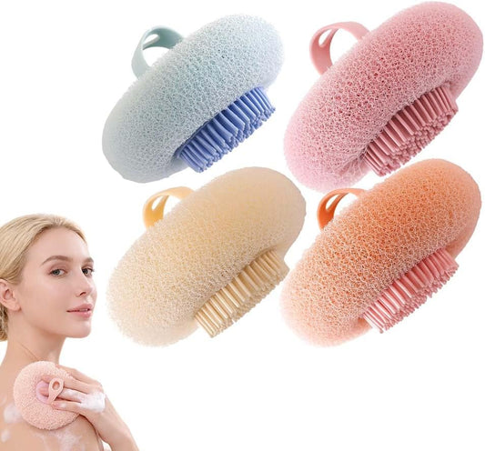 Super Soft Sunflower Suction Cup Bath Ball, 2026 New Exfoliating Bath Bath Sponge Cleaning Brush with Finger V1258-DP02-F-24