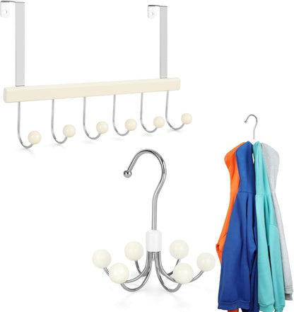 TOPIA HANGER Over The Door Hooks for Hanging, Hoodie Hangers V1258-DP02-F-241