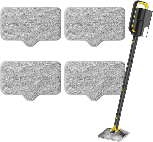 Steam Mop Pads Compatible with ScrubWiz & LABIGO Steam Mop Cleaner - Washable and Reusable Microfiber V1258-DP02-F-247