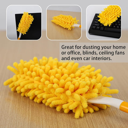 4+6 Reusable Duster Refill Compatible with Swiffer Hand Duster - 360 Heavy Duty Dusters Refills - Microfiber V1258-DP02-F-255