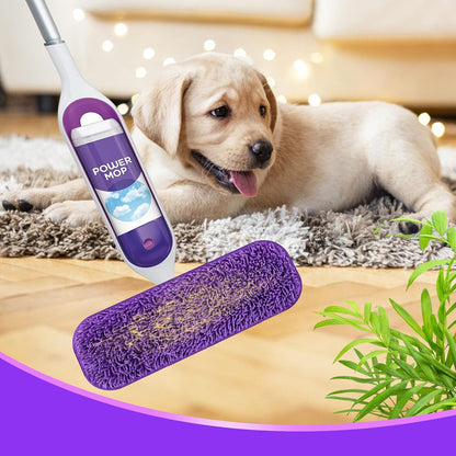 Reusable Power Mop Refills Pads Compatible with Swiffer PowerMop Mop - Power Mop Pads Refill - Washable V1258-DP02-F-262
