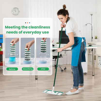 4 Pack Microfiber Mop Heads for Libman Microfiber Floor Mop, Mop Pads Refills for Libman Mop Head V1258-DP02-F-268