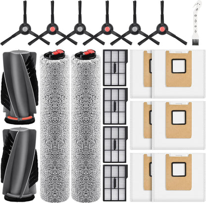 21 Pack Accessories Kit Compatible with eufy E28 Omni / E25 Omni Robot Vacuum, Replacement Parts include 1 V1258-DP02-F-274