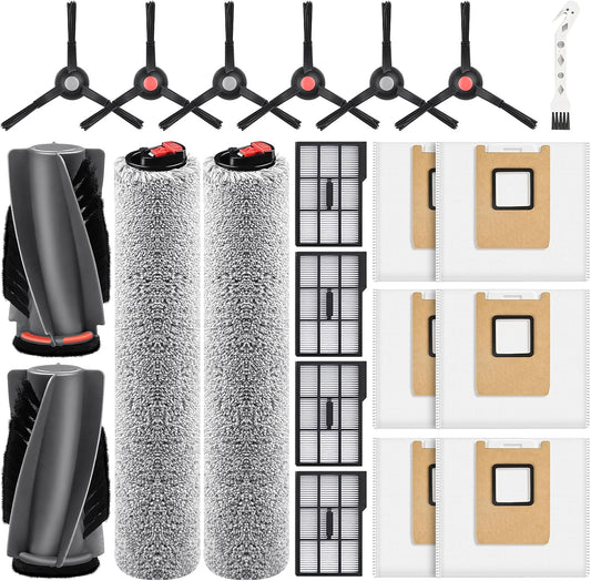 21 Pack Accessories Kit Compatible with eufy E28 Omni / E25 Omni Robot Vacuum, Replacement Parts include 1 V1258-DP02-F-274