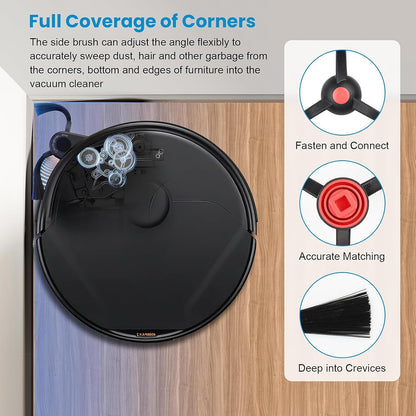 Accessories Kit Compatible with eufy E28 Omni / E25 Omni Robot Vacuum, Replacement Parts Include 1 Set (2) V1258-DP02-F-275
