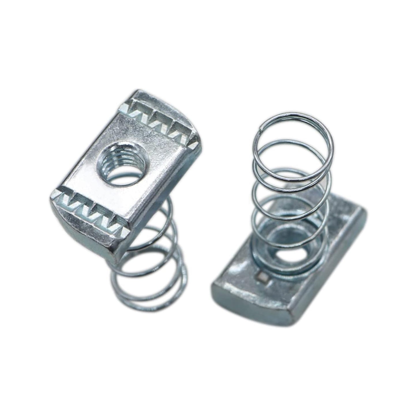 (100) Strut Channel Nuts, 3/8-16 Spring Channel Nuts with Zinc Electroplate Finish, Long Spring Nuts Great V1258-DP02-F-285