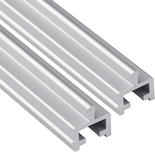 Xadnitu 96" in 2 Sections of 48" Aluminum Sliding Screen Door Track, Sliding Door Bottom Track for Screen V1258-DP02-F-295