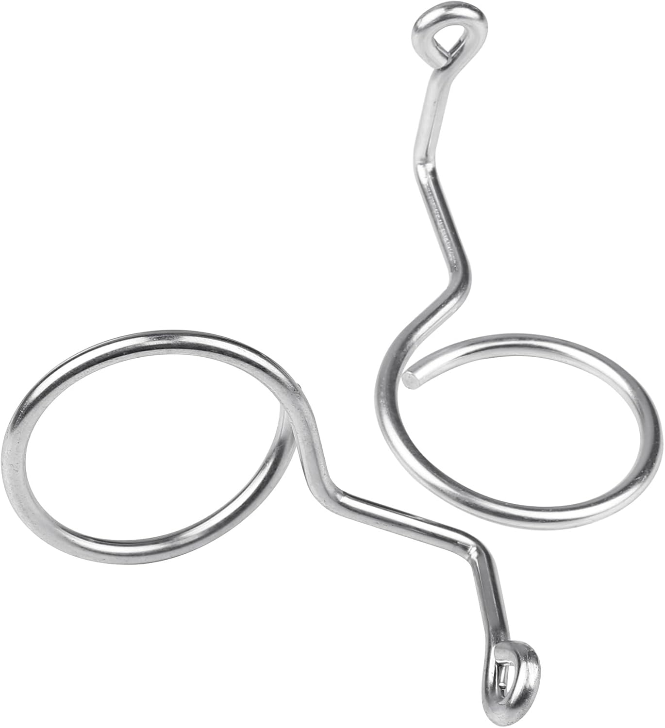Xadnitu 50 Pieces 2" Diameter Screw Mount Bridle Rings, Heavy Duty Cable and Wire Support, Metal Cable Ring V1258-DP02-F-298