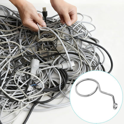 Xadnitu 50 Pieces 2" Diameter Screw Mount Bridle Rings, Heavy Duty Cable and Wire Support, Metal Cable Ring V1258-DP02-F-298