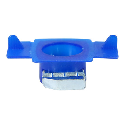 Xadnitu 100 Pieces 1/4"-20 Strut Channel Cone Nuts with Nylon Blue Tab, Thickened Unistrut Squeeze Nuts for V1258-DP02-F-299