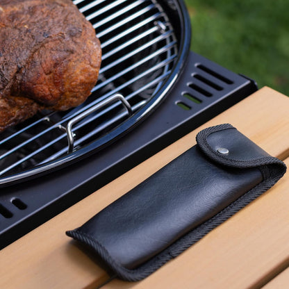 Protective Leather Case for PT-100 Thermocouple Thermometer - Ctom-Fit Holder with Snap-Close Cover, Belt V1258-DP02-F-326
