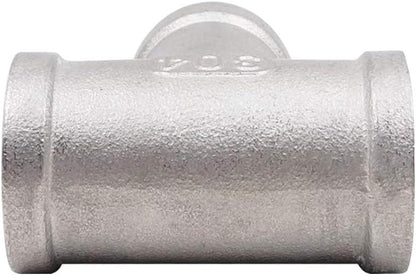 1/8" Female NPT Tee Adapter Cast Pipe Fitting Stainless Steel 3 Way Shape Connector, Pack of 4 V1258-DP02-F-329