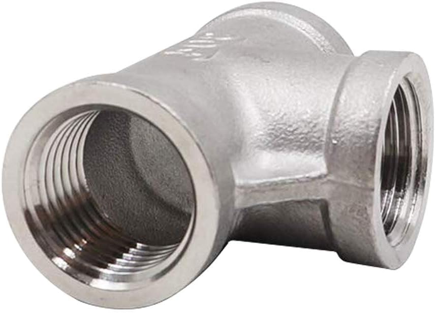 1/8" Female NPT Tee Adapter Cast Pipe Fitting Stainless Steel 3 Way Shape Connector, Pack of 4 V1258-DP02-F-329