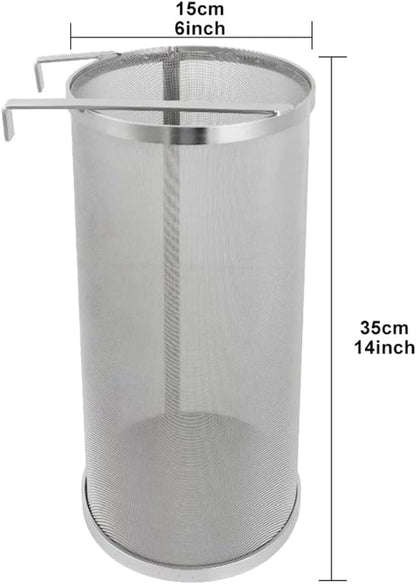 300 Micron 6"x14" Spider Strainer Mesh Hops for Home Beer Brewing Filter Kettle V1258-DP02-F-330