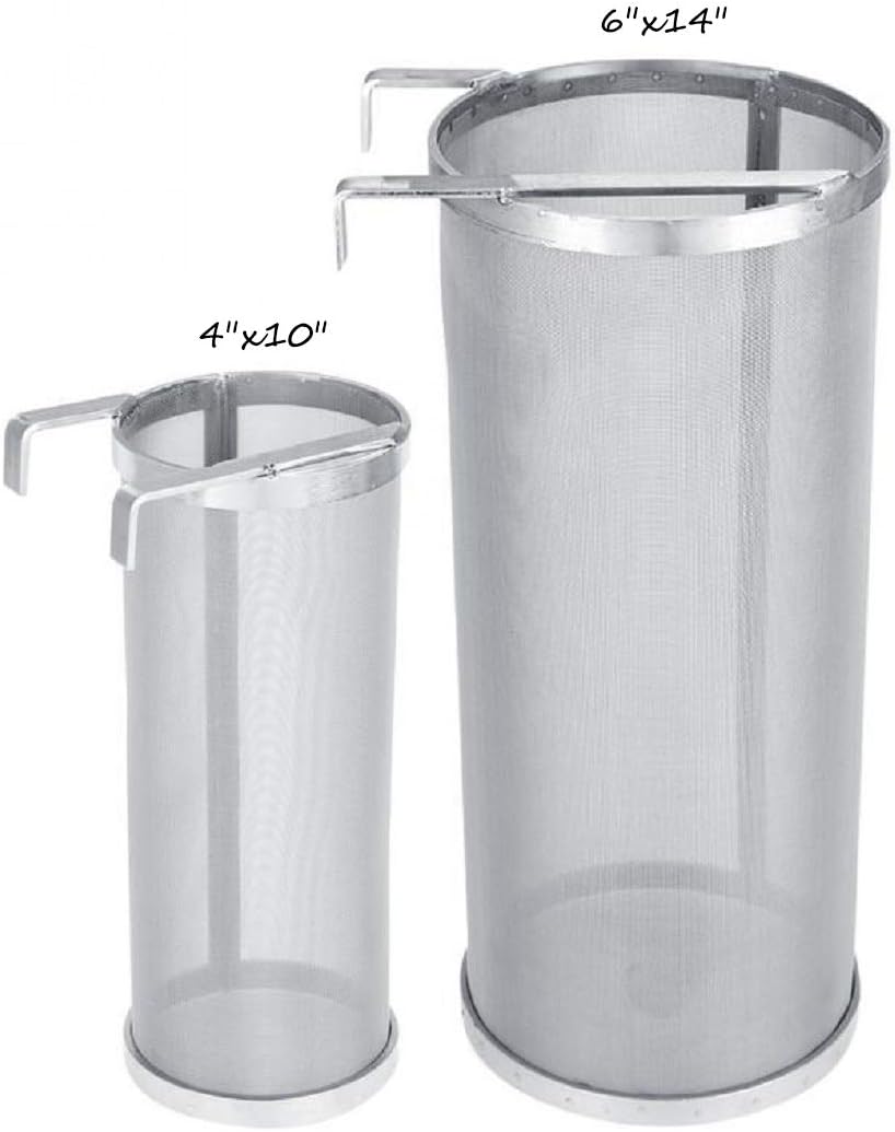 300 Micron 6"x14" Spider Strainer Mesh Hops for Home Beer Brewing Filter Kettle V1258-DP02-F-330