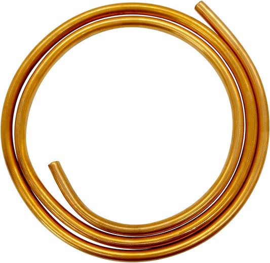 Copper Tubing, 1/4" OD x 3/16" ID 5FT Length Refrigeration Soft Coil Seamless Round Tubing for DIY V1258-DP02-F-335