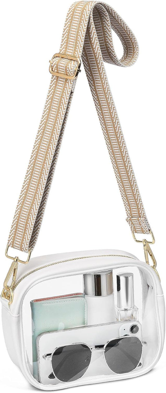 Clear Purse for Women Set of 2, Clear Bag for Stadium Events Concert Sport Festival V1258-DP02-F-338