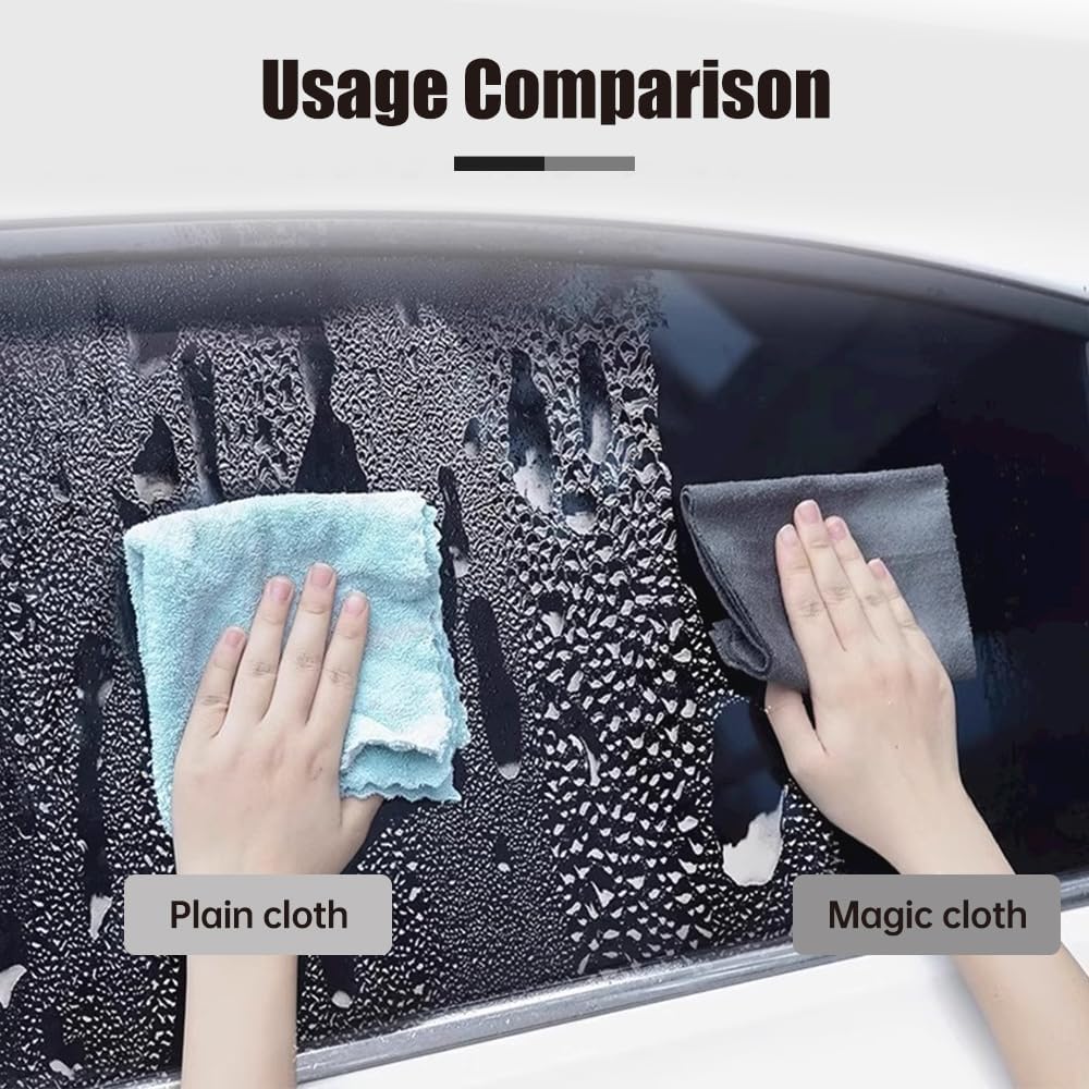 Thickened Magic Cleaning Cloth, Reusable Microfiber Cleaning Cloth, Streak Free for Glass, Cars, Windows, V1258-DP02-F-34