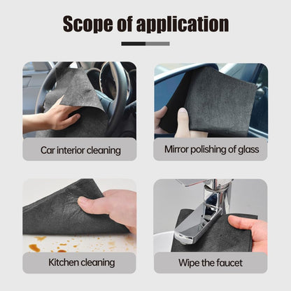 Thickened Magic Cleaning Cloth, Reusable Microfiber Cleaning Cloth, Streak Free for Glass, Cars, Windows, V1258-DP02-F-34