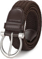 Golf Belts for Men, Nylon Web Braided Stretch Belt, 1.38" Elastic Adjtable Mens Belts for Jeans Pants Casual V1258-DP02-F-380