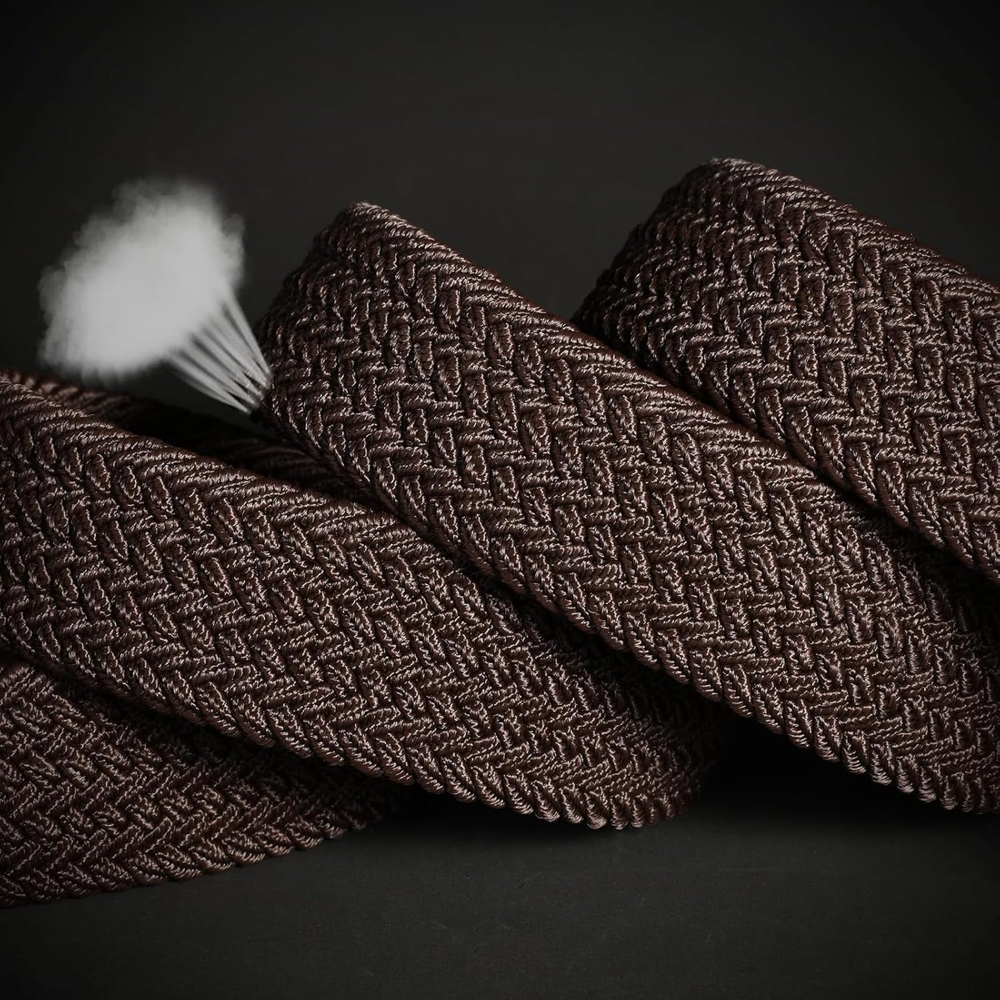Golf Belts for Men, Nylon Web Braided Stretch Belt, 1.38" Elastic Adjtable Mens Belts for Jeans Pants Casual V1258-DP02-F-380